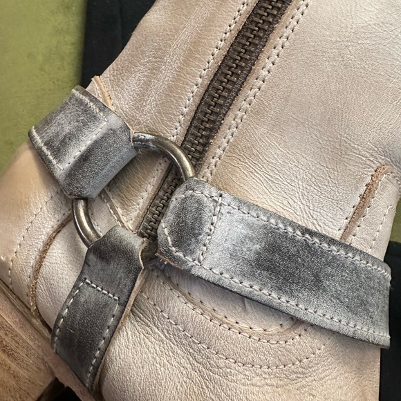 Freebird Cream and Silver Lace-Up Boots - Picture 11 of 16